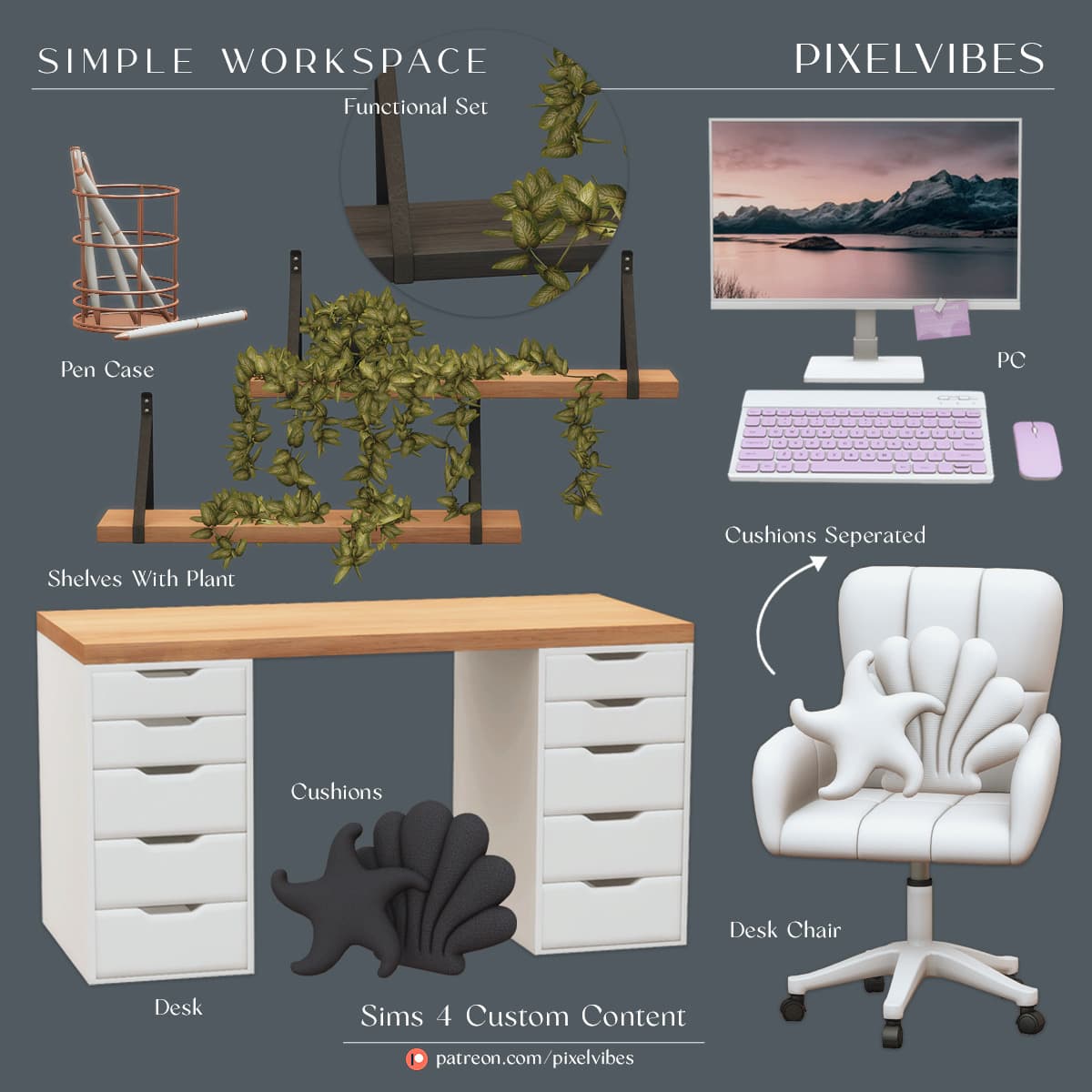 Скриншот мода Сет для офиса Simple Workspace